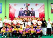 Walikota Eva Dwiana Buka Tournament Badminton Piala Kapolresta Bandar Lampung