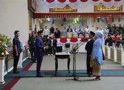 Ketua DPRD Provinsi Lampung Ahmad Giri Akbar Memimpin Rapat Paripurna Pelantikan PAW Anggota DPRD Provinsi Lampung Abdul Aziz dan Imelda Sisa Masa Jabatan 2024-2029