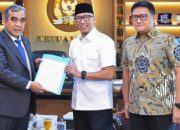 Gubernur Lampung Didampingi Ketua DPRD Lampung Temui Ketua MPR RI Atas Hasil Aspirasi Masyarakat Lampung