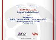 Brand Communication BINUS University Raih Penghargaan Indonesia Brand Communication Excellence 2025
