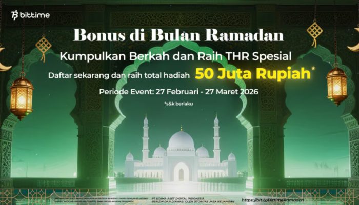 Bittime Ramadan Referral Rewards, Berkah di Tengah Gejolak Volatilitas Pasar