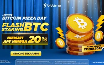 Bittime Hadirkan Flash Staking dengan APY Hingga 20%, Rayakan Bitcoin Pizza Day