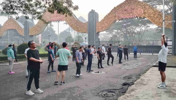 Pererat Kebersamaan, Manajemen BRI Region 6 Gelar Jogging Bersama di Kawasan TMII