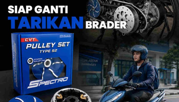 SPECTRO Hadirkan Pulley Set Type S2 untuk Akselerasi Motor Matic Lebih Responsif