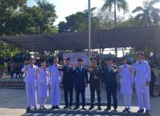 Anggota DPRD Lampung Selatan Jenggis Khan Bacakan UUD 1945 pada Upacara Hari Lahir Pancasila