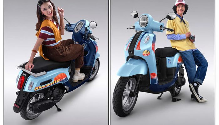 Fazzio Sunset Blue Hybrid x Alkateri, Motor Limited Edition Buat Nyempurnain Look Retro-Future Lo