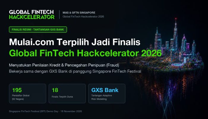 Mulai.com Terpilih Sebagai Finalis Global FinTech Hackcelerator 2026 oleh Monetary Authority of Singapore
